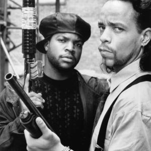 Still of Ice Cube and Ice-T in Trespass (1992)