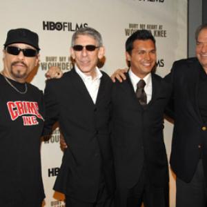 Ice-T, Richard Belzer, Adam Beach and Dick Wolf at event of Bury My Heart at Wounded Knee (2007)
