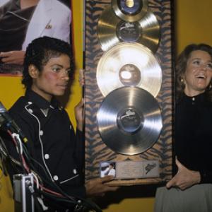 Michael Jackson and Jane Fonda circa 1983