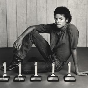 Michael Jackson with awards in Los Angeles