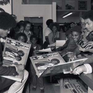 Michael Jackson The Jacksons InStore Album Promotion 1978 Freeway Records  Los Angeles