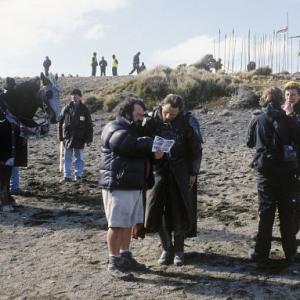 Peter Jackson and Viggo Mortensen in Ziedu Valdovas Karaliaus sugrizimas 2003