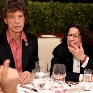 Mick Jagger and Fran Lebowitz