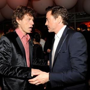 Robert Downey Jr. and Mick Jagger