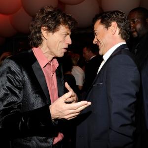 Robert Downey Jr and Mick Jagger