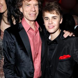 Mick Jagger and Justin Bieber