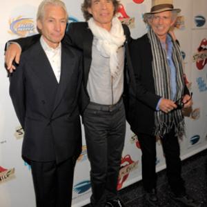 Mick Jagger Keith Richards and Charlie Watts at event of Stones in Exile 2010