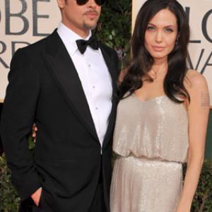 Brad Pitt and Angelina Jolie at event of The 66th Annual Golden Globe Awards (2009)