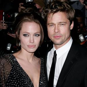 Brad Pitt and Angelina Jolie at event of The Good Shepherd 2006