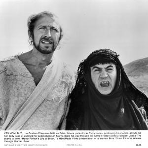 Still of Graham Chapman and Terry Jones in Life of Brian 1979