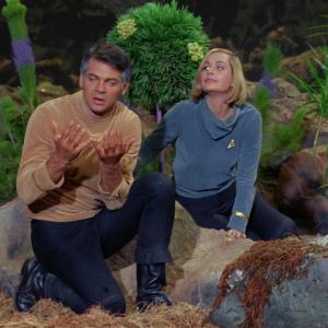 Still of Sally Kellerman and Gary Lockwood in Star Trek 1966