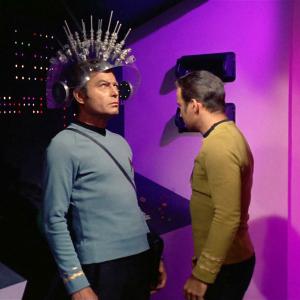 Still of William Shatner and DeForest Kelley in Star Trek 1966