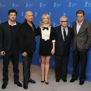Leonardo DiCaprio, Martin Scorsese, Ben Kingsley, Mark Ruffalo and Michelle Williams at event of Kuzdesiu sala (2010)
