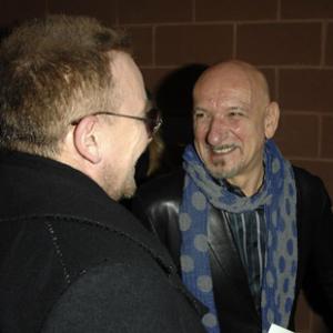 Ben Kingsley and Bono at event of U2 3D (2007)