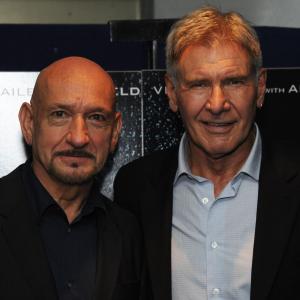 Harrison Ford and Ben Kingsley at event of Enderio zaidimas 2013