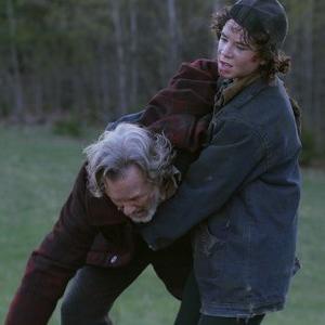 Charlie McDermott carries a wounded Kris Kristofferson to safety in 