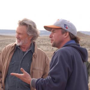Richard Linklater and Kris Kristofferson in Fast Food Nation 2006