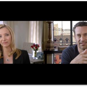 Still of Lisa Kudrow and Jon Hamm in Web Therapy (2011)