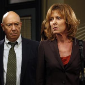 Still of Christine Lahti and Dann Florek in Law & Order: Special Victims Unit (1999)