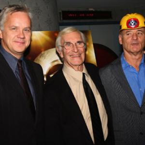 Bill Murray Tim Robbins and Martin Landau at event of City of Ember 2008