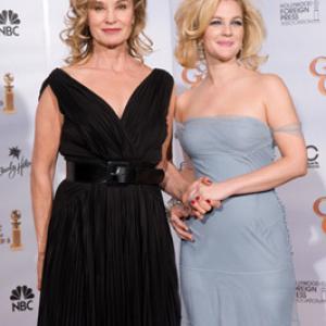 The Golden Globe Awards  66th Annual Arrivals Jessica Lange Drew Barrymore