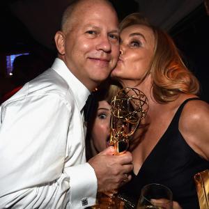 Jessica Lange Sarah Paulson and Ryan Murphy at event of The 66th Primetime Emmy Awards 2014
