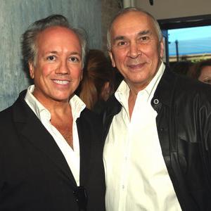 Broadway The Golden Age and Broadway Beyond the Golden Age director Rick McKay and cast member Frank Langella at the Drama Desk Nominees Party in NYC in May 2007
