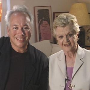 Director Rick McKay with actor Angela Lansbury at L.A.'s Universal Studios for the filming of 