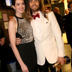 Jared Leto and Anne Hathaway at event of The Oscars 2014