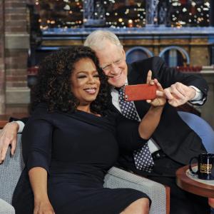 David Letterman and Oprah Winfrey at event of Late Show with David Letterman 1993