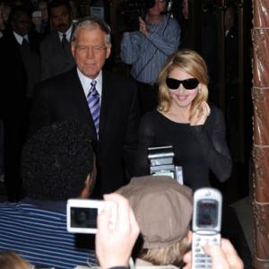Madonna and David Letterman