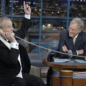 Still of Bill Murray and David Letterman in Late Show with David Letterman (1993)