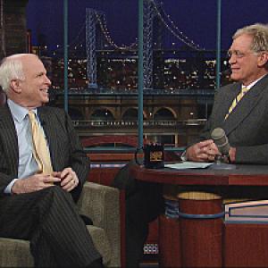 Still of David Letterman and John McCain in Late Show with David Letterman 1993