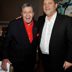 Jerry Lewis and Harvey Weinstein