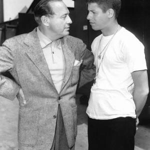 Sailor Beware Jack Benny with Jerry Lewis on the set 1952 Paramount  IV