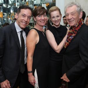 Laura Linney, Ian McKellen, Zanne Devine and Steve Schoch at event of Mr. Holmes (2015)