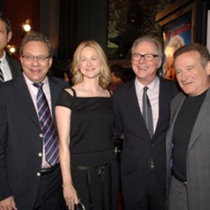 Jeff Goldblum Robin Williams Barry Levinson Laura Linney and Lewis Black at event of Man of the Year 2006