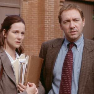 Still of Kevin Spacey and Laura Linney in The Life of David Gale (2003)