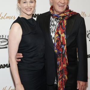 Laura Linney and Ian McKellen at event of Mr. Holmes (2015)