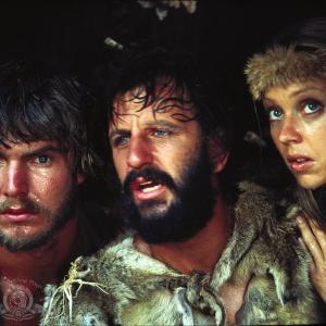 Still of Dennis Quaid, Shelley Long and Ringo Starr in Caveman (1981)