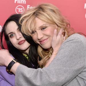 Courtney Love and Frances Bean Cobain at event of Cobain Montage of Heck 2015