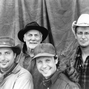 Still of Billy Crystal, Jon Lovitz, Jack Palance and Daniel Stern in City Slickers II: The Legend of Curly's Gold (1994)