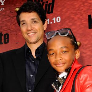 Ralph Macchio and Jaden Smith at event of The Karate Kid 2010