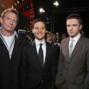Tobey Maguire, Thomas Haden Church and Topher Grace at event of Zmogus voras 3 (2007)