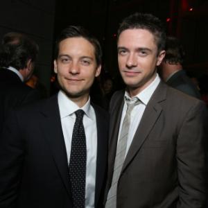 Tobey Maguire and Topher Grace at event of Zmogus voras 3 2007
