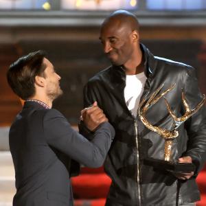 Tobey Maguire and Kobe Bryant