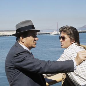 Still of Michael Douglas and Karl Malden in The Streets of San Francisco 1972