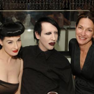 Marilyn Manson Cynthia Rowley and Dita Von Teese