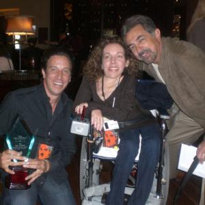 Doug Olear, Jackie Julio and Joe Mantegna respective award winners at The 2008 Lake Arrowhead Film Festival.