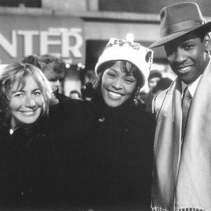 Denzel Washington Whitney Houston and Penny Marshall in The Preachers Wife 1996